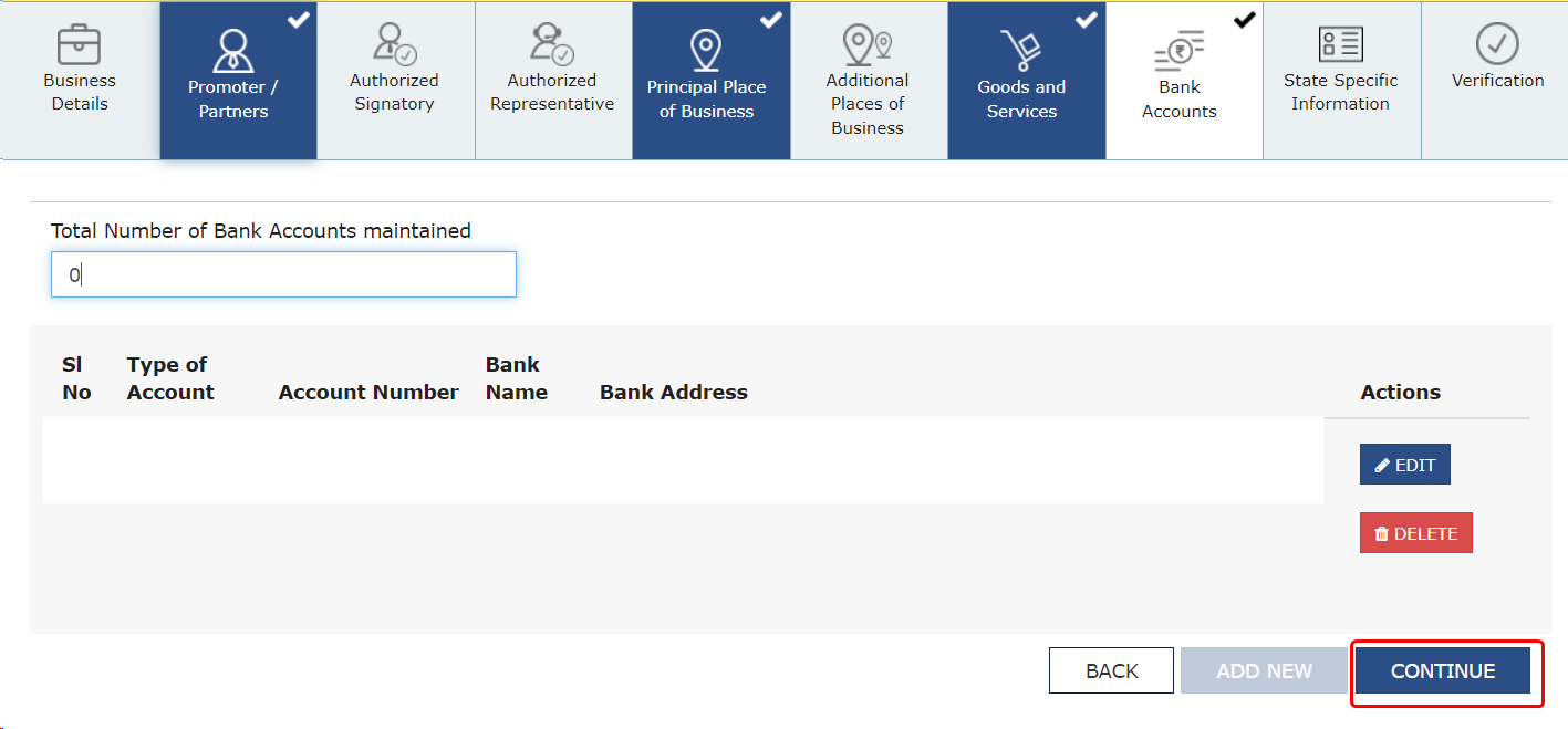 Bank Details Mandatory for GSTR-1 Filing