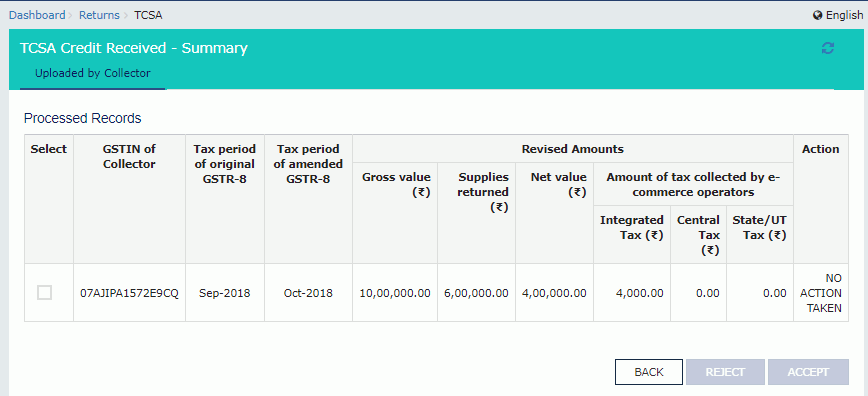 Filing GST form TDS and Credit received image 28