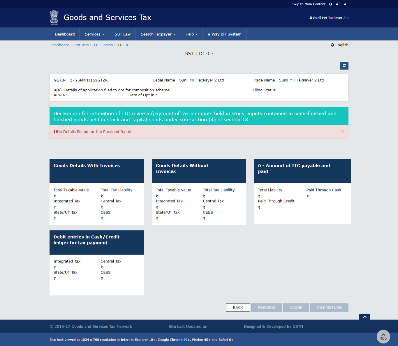 Form ITC 03 under GST image 5