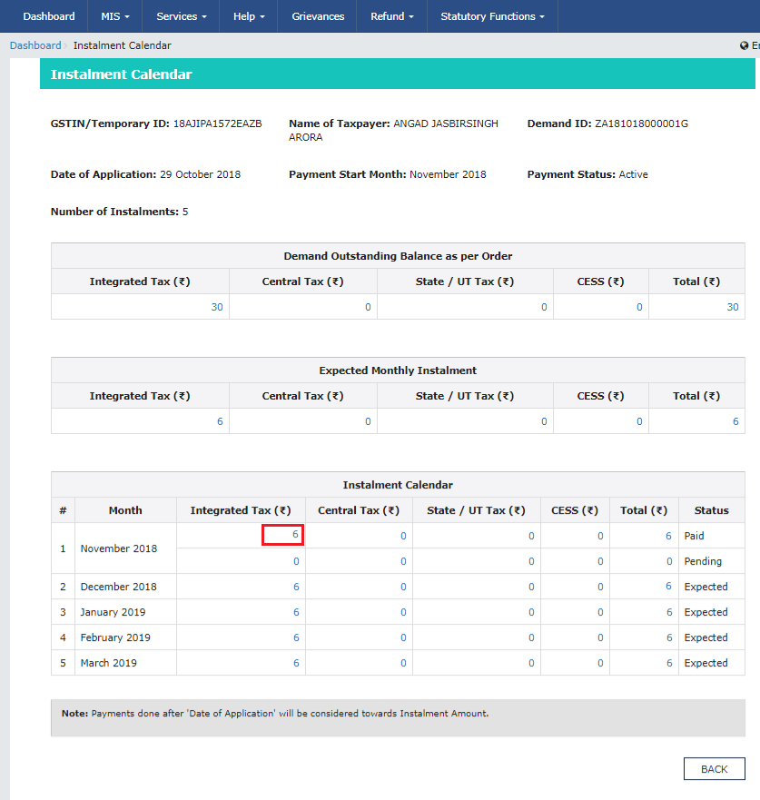 How to apply for payment of GST in installments?