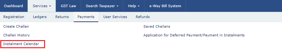 How to apply for payment of GST in installments?