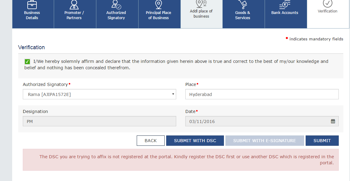 How to resolve DSC-related issues on the GST portal?