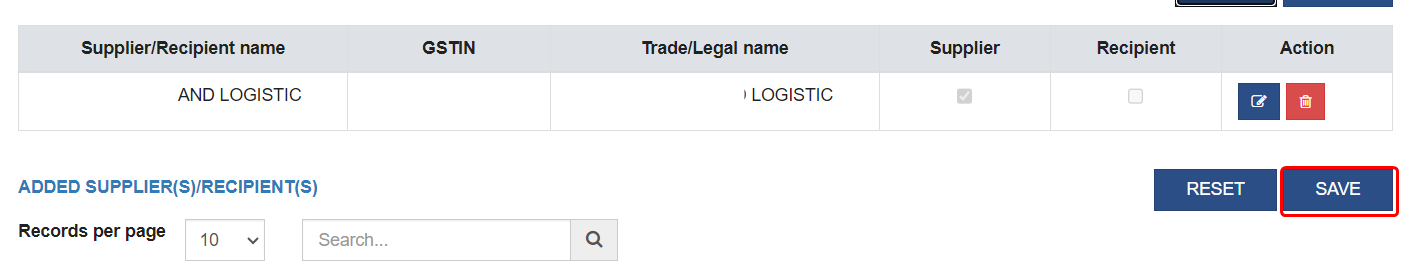 How to use the My masters option in GST login?