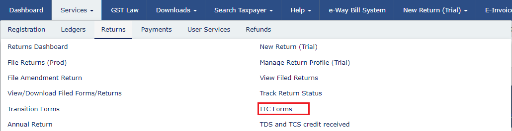 ITC 02A- How to transfer ITC to another GST registration?