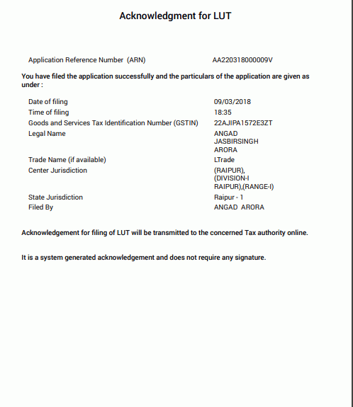 LUT for Exports under GST image 11