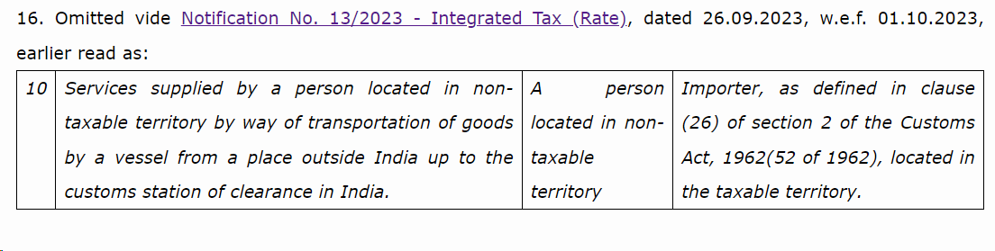 No IGST on Ocean Freight in CIF Contracts image 6