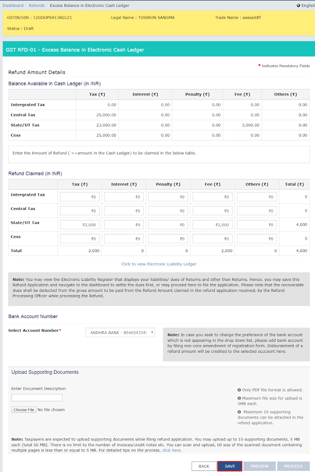 Procedure for filing GST refund application image 11