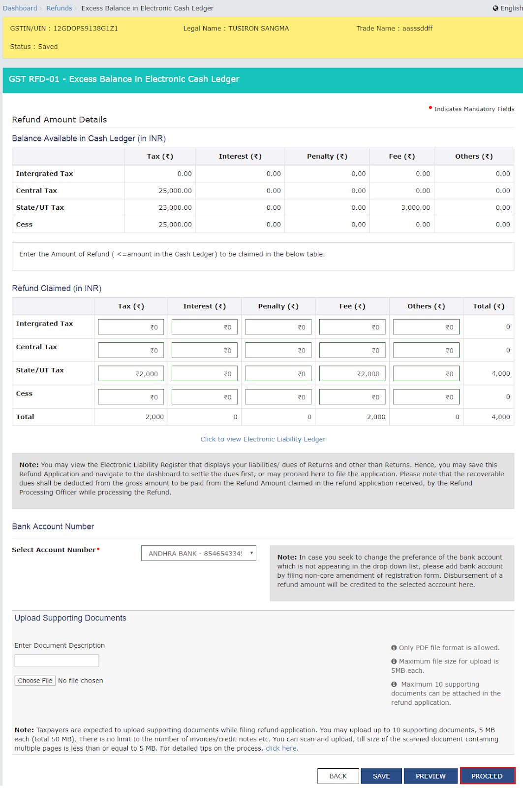 Procedure for filing GST refund application image 15