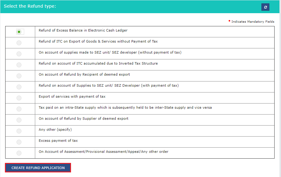 Procedure for filing GST refund application image 2