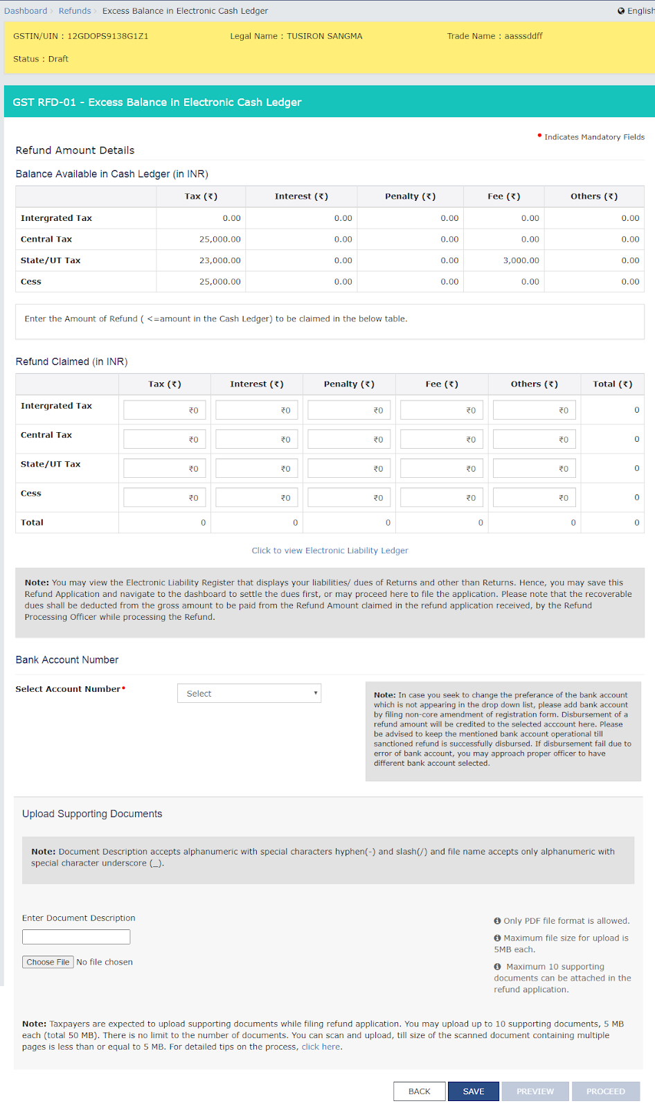 Procedure for filing GST refund application image 3