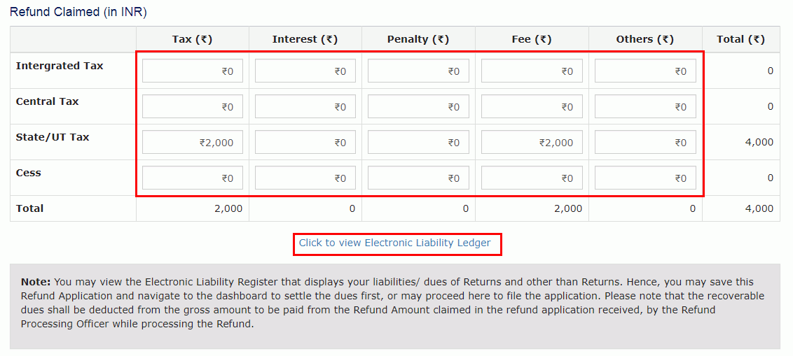 Procedure for filing GST refund application image 5